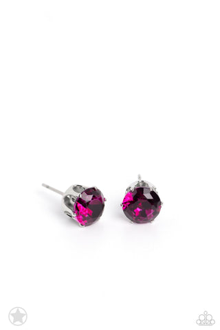 Just in TIMELESS - Pink - Stud Paparazzi Post Earrings