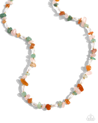 Natural Nuance - Multi - Colorful Stone Paparazzi Short Necklace