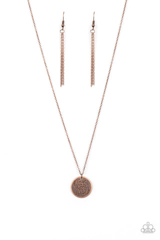 All You Need is Trust Copper Paparazzi Necklace