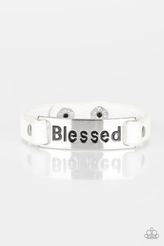Count Your Blessings White Paparazzi Bracelet