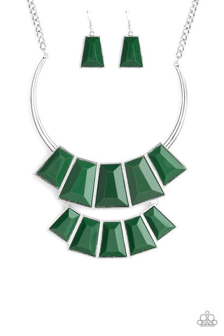 Lions, TIGRESS, and Bears Green Paparazzi Necklace