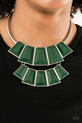 Lions, TIGRESS, and Bears Green Paparazzi Necklace