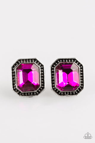 Grand GLAM Pink Paparazzi Earrings