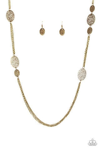 A Force of Nature Brass Paparazzi Necklace