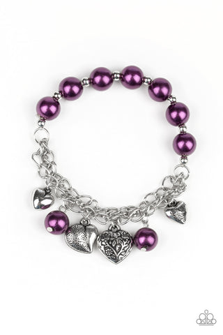 More Amour Purple Paparazzi Bracelet