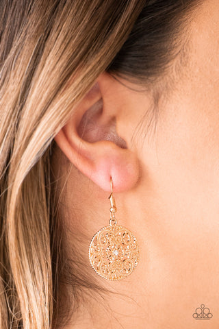 Rochester Royale Gold Paparazzi Earrings