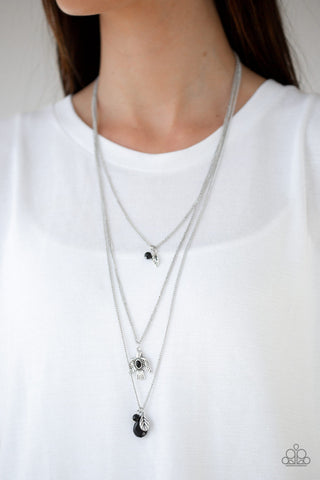 Soar with the Eagles Black Paparazzi Necklace