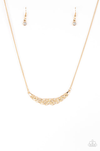 Whatever Floats Your YACHT Gold Paparazzi Necklace