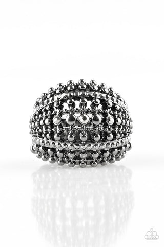 Up in ARMOR Black Paparazzi Ring