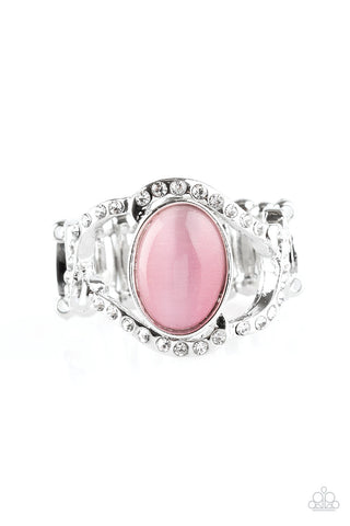 Moulin Moon Pink Paparazzi Ring