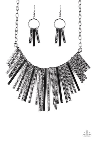 Welcome to the Pack Black Paparazzi Necklace