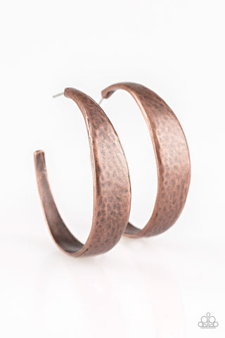 HOOP and Holler Copper Paparazzi Earrings