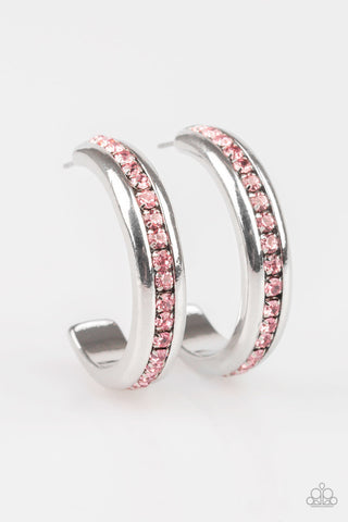 5th Avenue Fashionista Pink Paparazzi Earrings