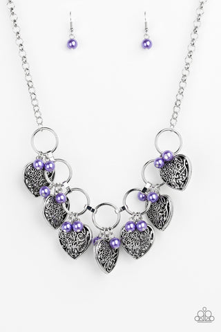 Very Valentine Purple Paparazzi Necklace