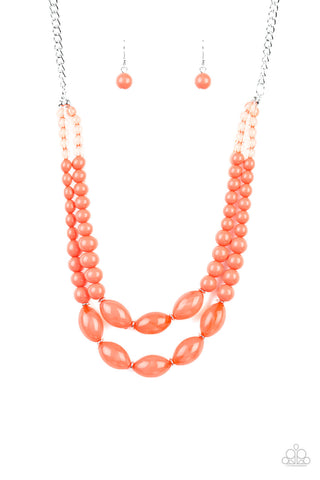 Sundae Shoppe Orange Paparazzi Necklace