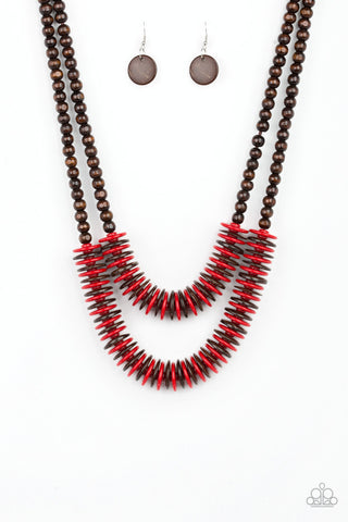 Dominican Disco Red Paparazzi Necklace