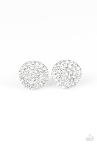 Greatest of All Time White Paparazzi Earrings