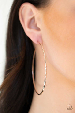 Sleek Fleek Rose Gold Paparazzi Earrings