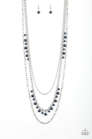 Pearl Pageant Blue Paparazzi Necklace