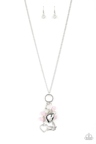 I Will Fly Pink Paparazzi Necklace