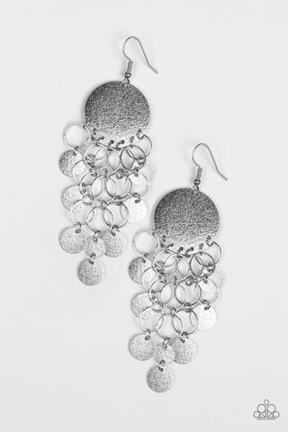Turn on the BRIGHTS Silver Paparazzi Earrings