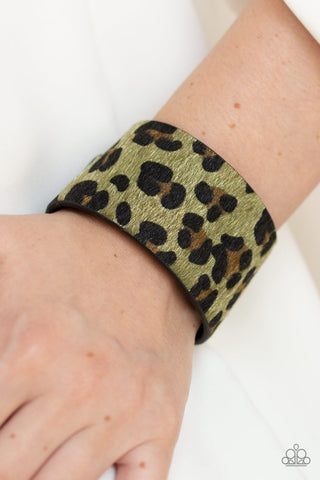 Cheetah Cabana Green Paparazzi Bracelet