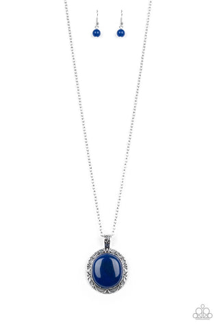 Stone Aura Blue Paparazzi Necklace