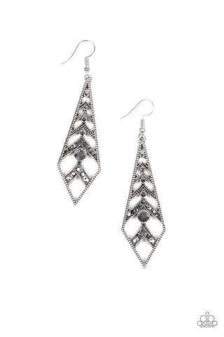 Flared Flair Silver Paparazzi Earrings