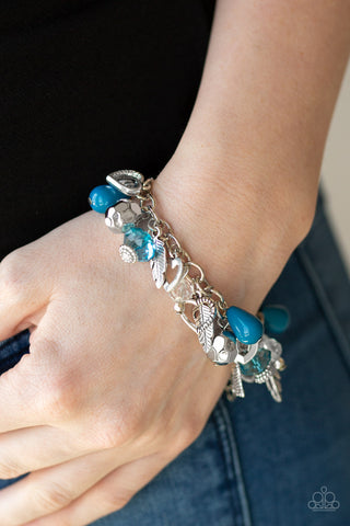 Charmingly Romantic Blue Paparazzi Bracelet