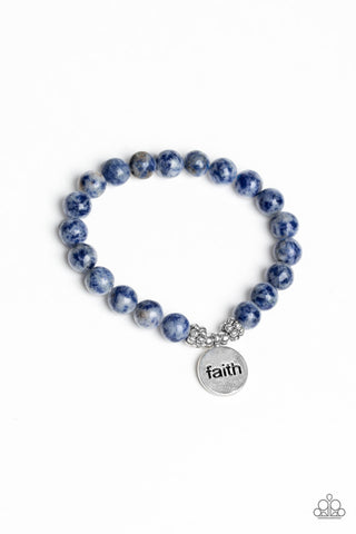FAITH It, Till You Make It Blue Paparazzi Bracelet
