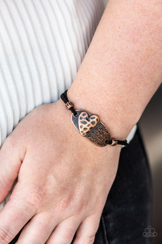 A Full Heart Copper Paparazzi Bracelet
