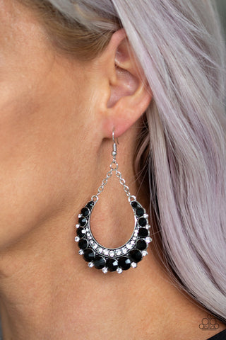Once in a SHOWTIME Black Paparazzi Earrings
