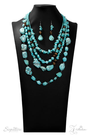 The Monica 2019 Zi Collection Blue Paparazzi Necklace