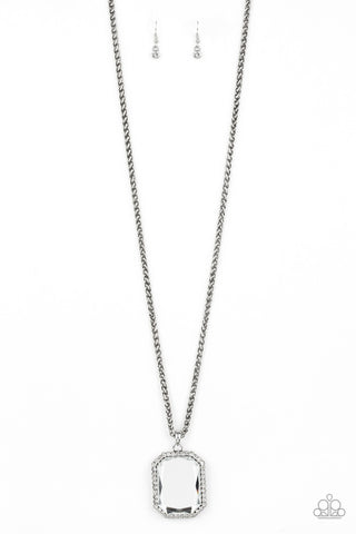Let Your HEIR Down White Paparazzi Necklace