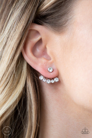 Jeweled Jubilee White Paparazzi Earrings