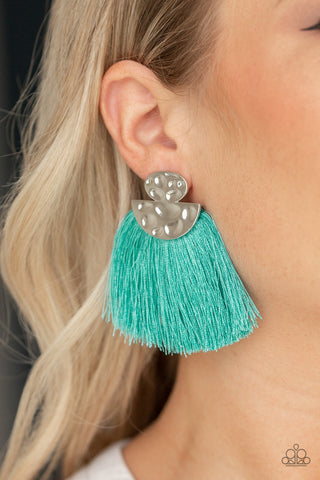 Make Some PLUME Blue Paparazzi Earrings