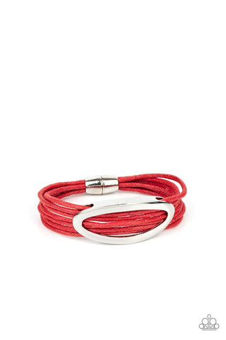 Corded Couture Red Paparazzi Bracelet