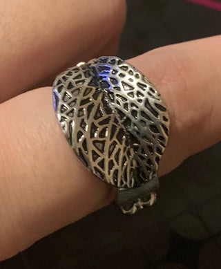 December 2018 Fashion Fix Exclusive Silver Never Leaf Me Paparazzi Ring