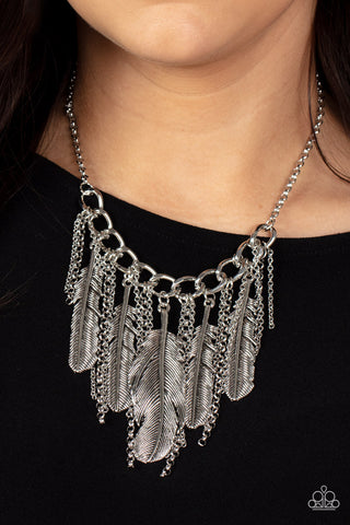 NEST Friends Forever Silver Paparazzi Necklace