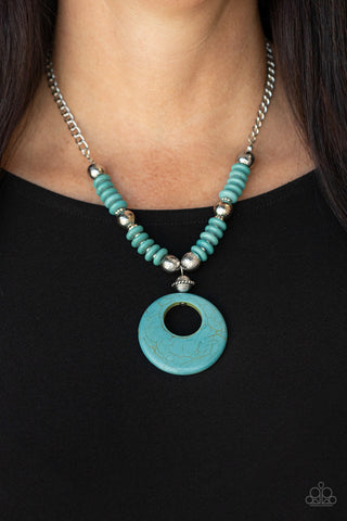 Oasis Goddess Blue Paparazzi Necklace