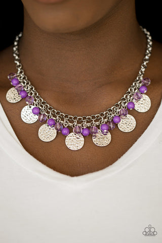 Beachfront Babe Purple Paparazzi Necklace