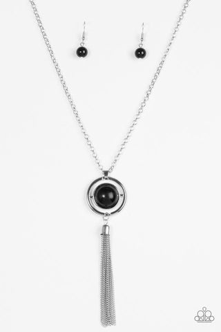 Always Front and Center Black Paparazzi Necklace