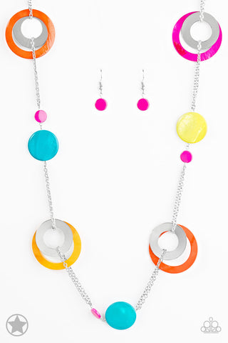 Kaleidoscopically Captivating - Multi - Colorful Ring Paparazzi Necklace