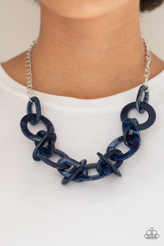 Chromatic Charm Blue Paparazzi Necklace