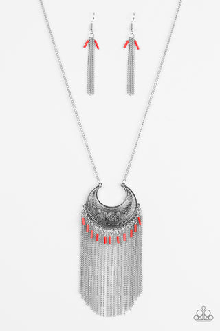 Desert Coyote Red Paparazzi Necklace