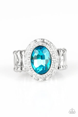 Fiercely Flawless Blue Paparazzi Ring