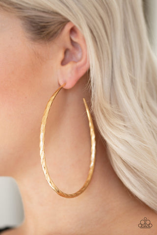 Fleek All Week Gold Paparazzi Earrings