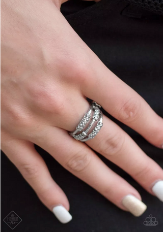 Glitter-topia Silver Paparazzi Ring