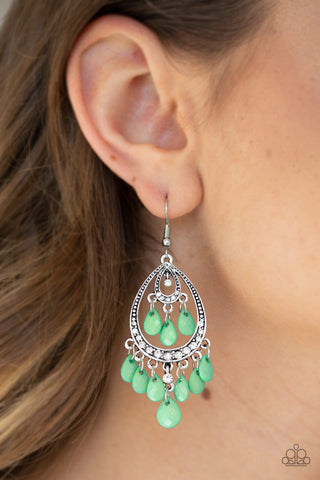 Gorgeously Genie Green Paparazzi Earrings