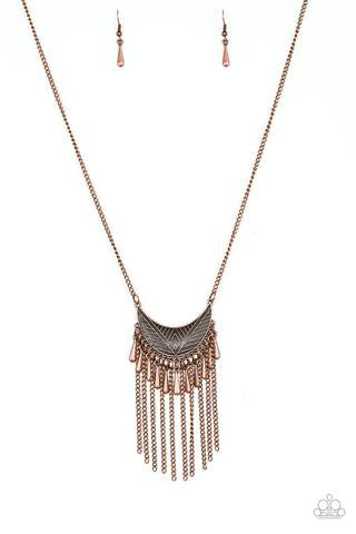 Happy is the Huntress Copper Paparazzi Necklace